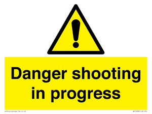 Danger shooting in progress